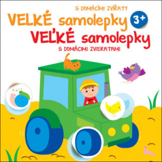 Velké samolepky s domácími zvířaty - Traktor