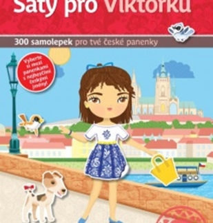 Šaty pro Viktorku - kniha samolepek pro tvé české panenky