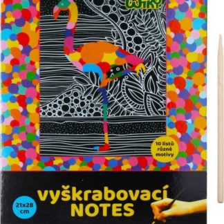 Vyškrabovací notes 21x28cm / 10 listů