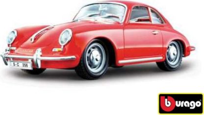 Bburago 1:24 Porsche 356B Coupe (1961) Red