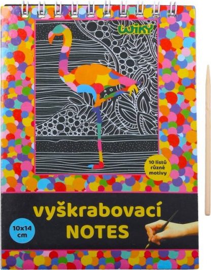 Vyškrabovací notes 10x14cm / 10 listů