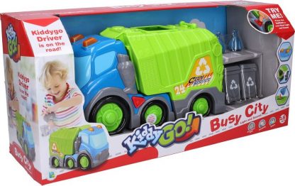 Kiddy Auto popelářské s efekty 31 cm 2 ks popelnice